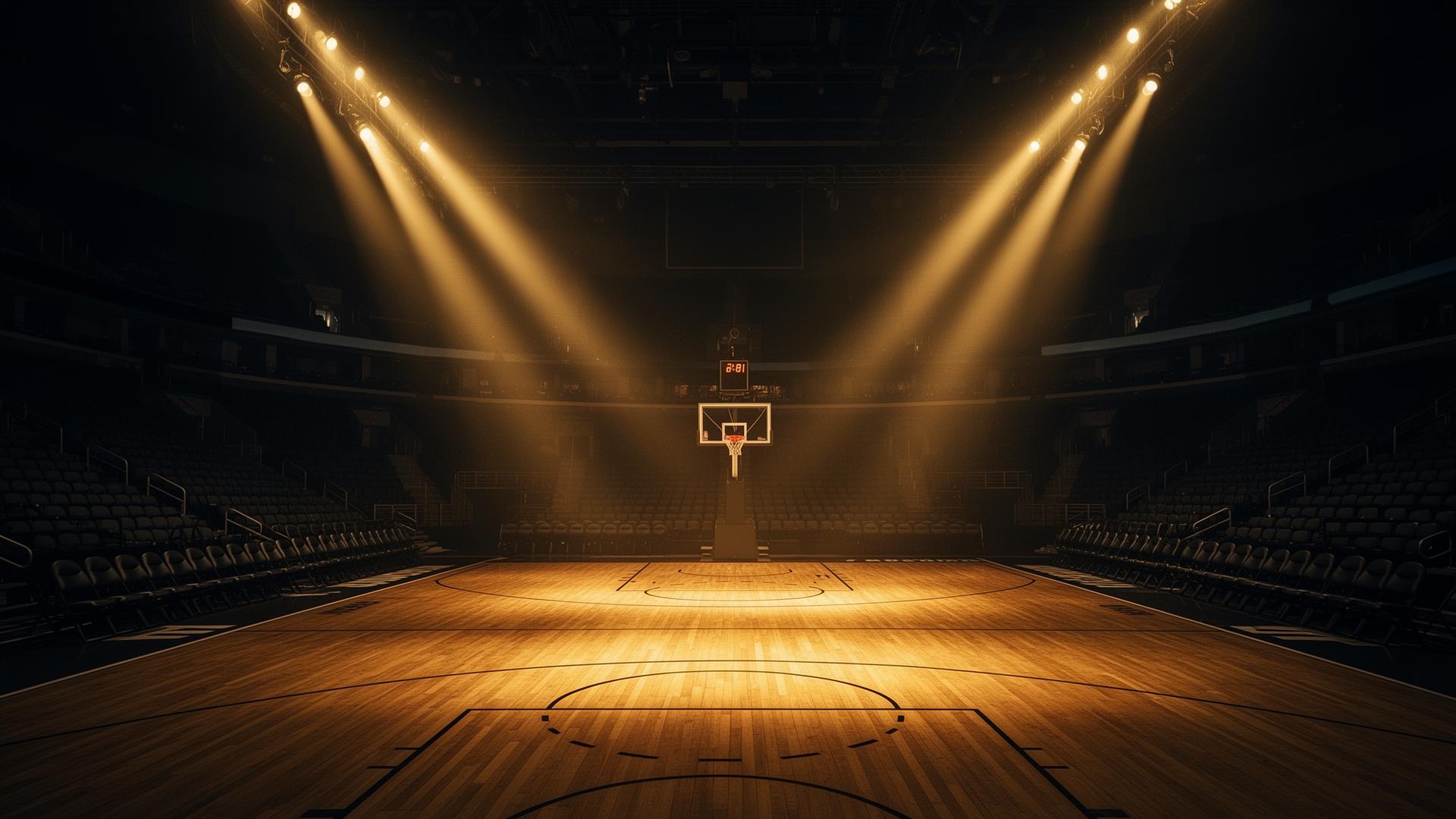 Professional basketball arena